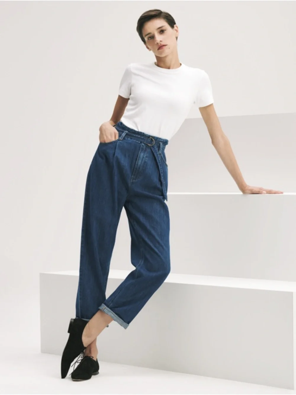 Uniqlo‎ Retro Relax Fit Wide Leg Jeans Size 28
